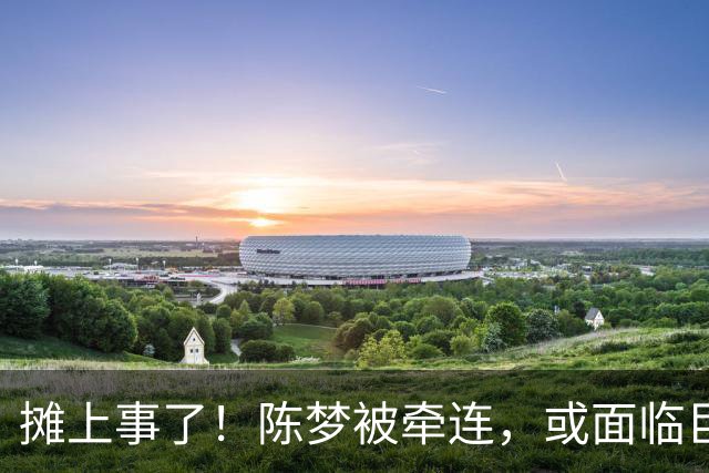 摊上事了！陈梦被牵连，或面临巨额赔偿，恐遭网暴，本人紧急公关